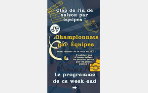 [J7 CHAMPIONNATS PAR ÉQUIPES] 