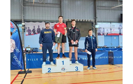 Podium pour Titouan au tournoi de Quimper