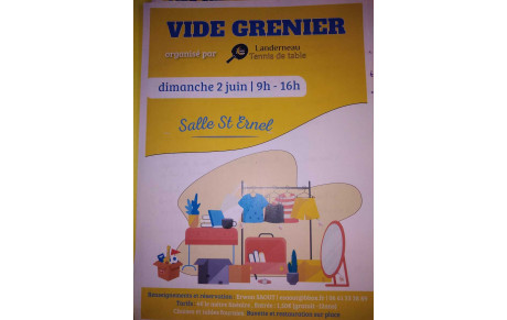 LOTO et vide greniers les 1er et 2 juin : inscriptions des bénévoles à l'affichage à la salle