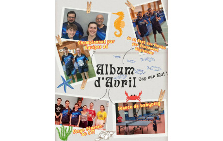 [ALBUM D'AVRIL... CAP SUR MAI !]